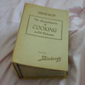 1950 The Herald Encyclopedia of Cooking in 24 Volumes distributed by Steinbergs
